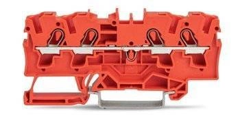 TOPJOB® S Złączka szynowa sprężynowa 4-przewodowa 4 mm² (6 mm²) czerwona 2004-1403