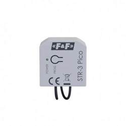 F&F Miniaturowy sterownik rolet do silników AC U=230V AC Styk: 3A/AC-1; 1,5A/AC-3 STR-3 Piko
