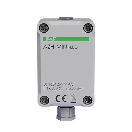 Automat zmierzchowy z wewnętrznym czujnikiem światłoczułym do załączania oświetlenia LED AZH-MINI-LED